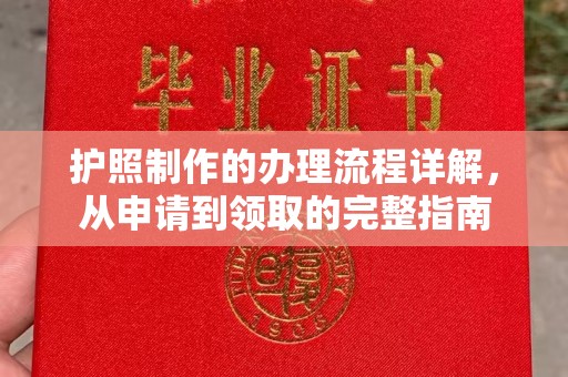 社旗护照制作的办理流程详解，从申请到领取的完整指南