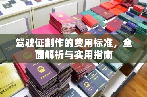 社旗驾驶证制作的费用标准，全面解析与实用指南